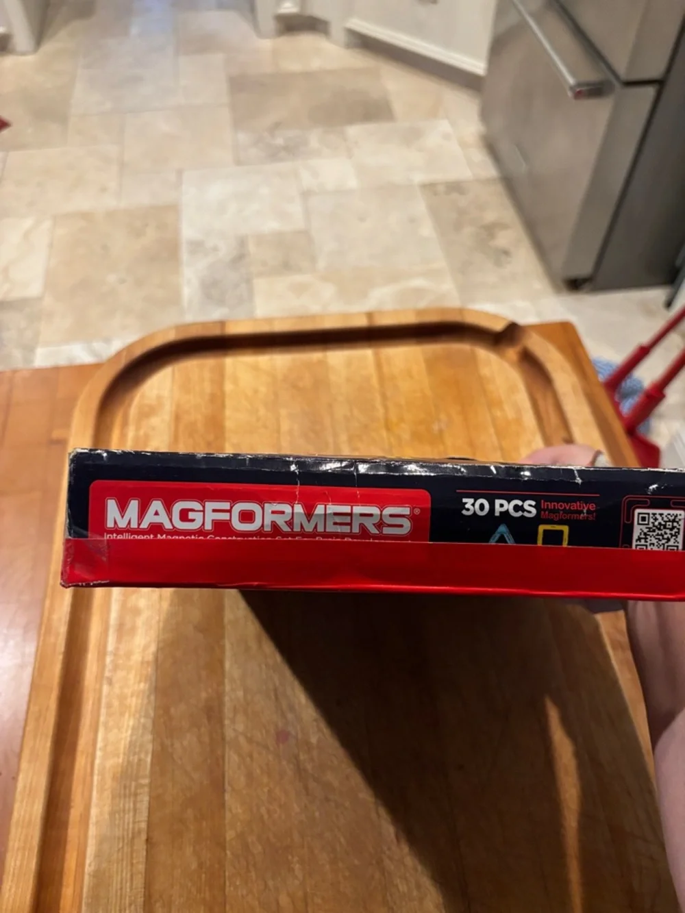 Magformers Basic Rainbow Set Multicolor Magnetic Tiles 30 Pieces